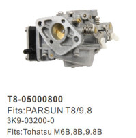 2 STROKE -  T8/9.8 - Carburetor Assembly - 3K9-03200-0 - T8-05000800 - Parsun